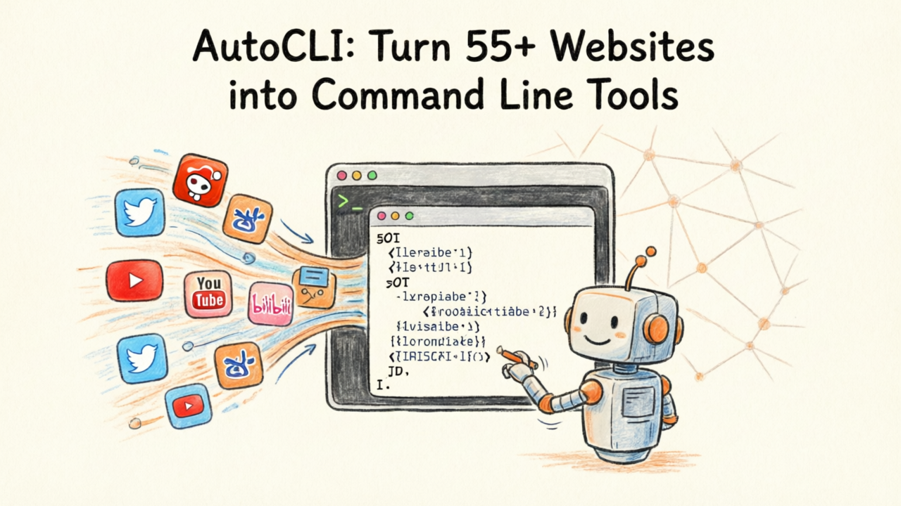 AutoCLI：把 55+ 网站变成你的命令行工具