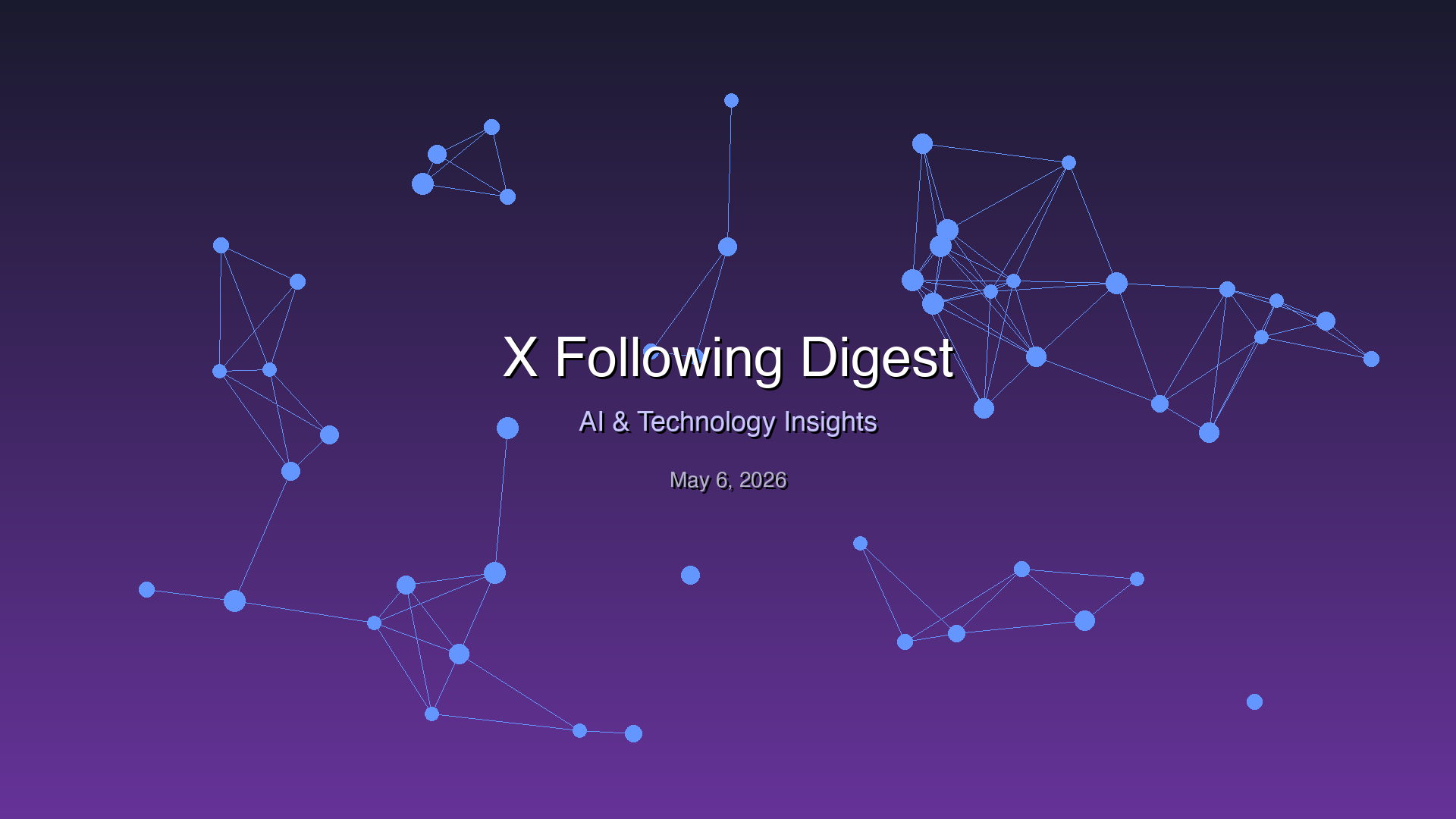 X Following Digest - May 6, 2026